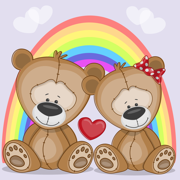 romantic cartoon bears 