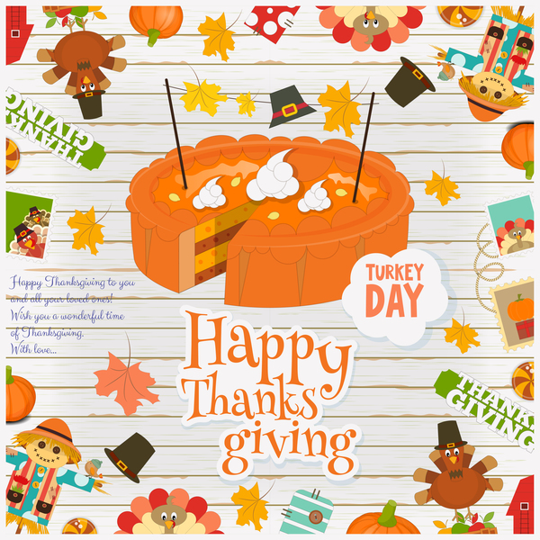 thanksgiving pie card 