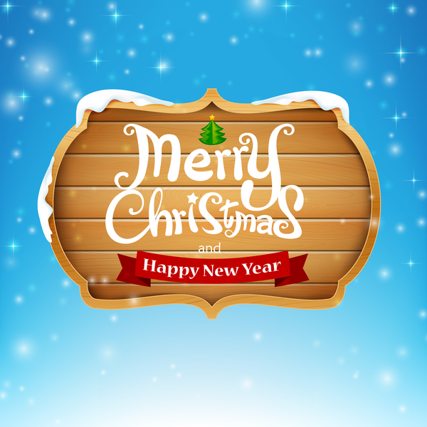 wooden text sign merry christmas 
