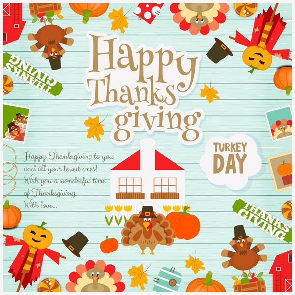 thanksgiving cute card 