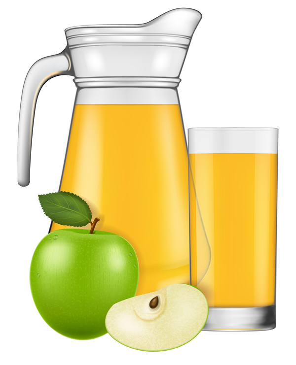 juice glass cup apple 