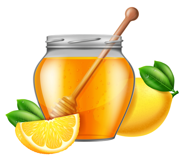 lemon jar honey glass 