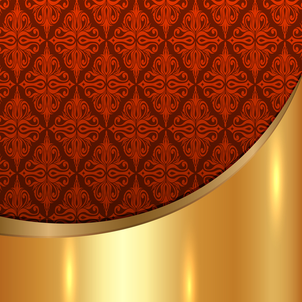 Patterns metal Golded decor 