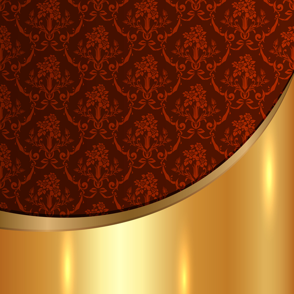Patterns metal Golded decor 