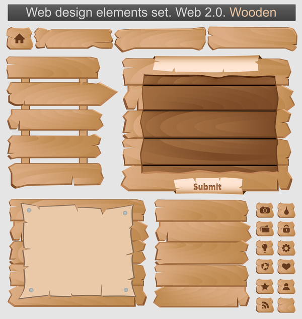 wood web styles elements design 