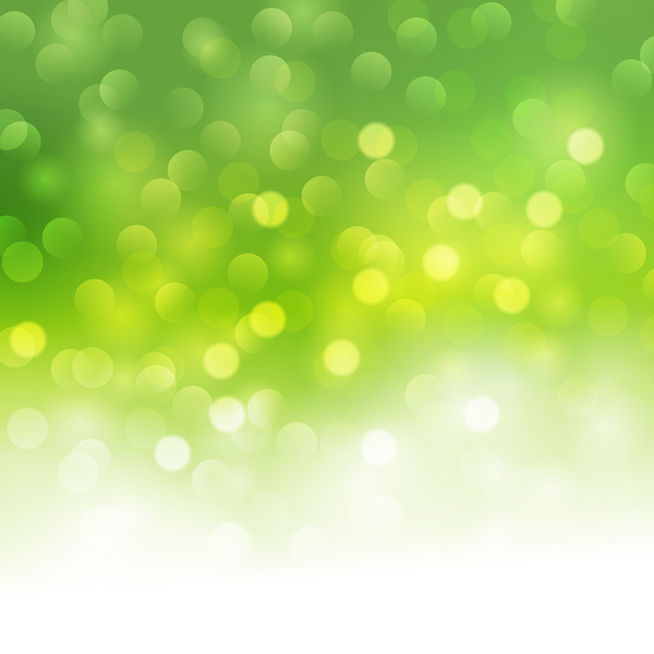 shiny light green cricles blurs 