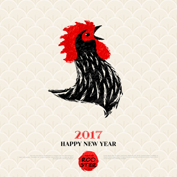 year rooster new chinese 2017 