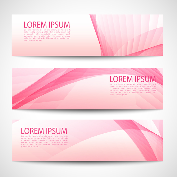 pink banner abstract 