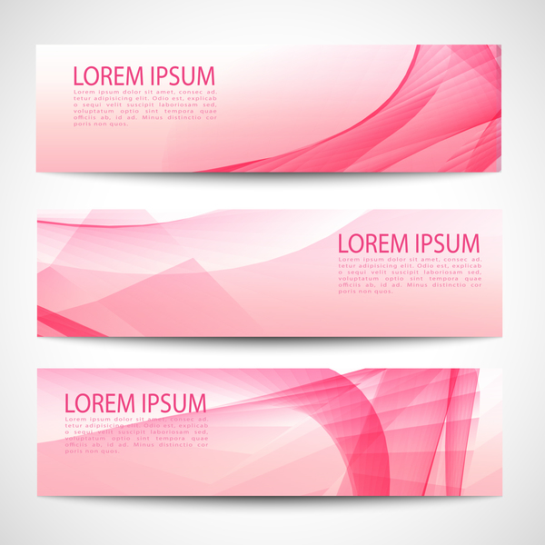 pink banner abstract 