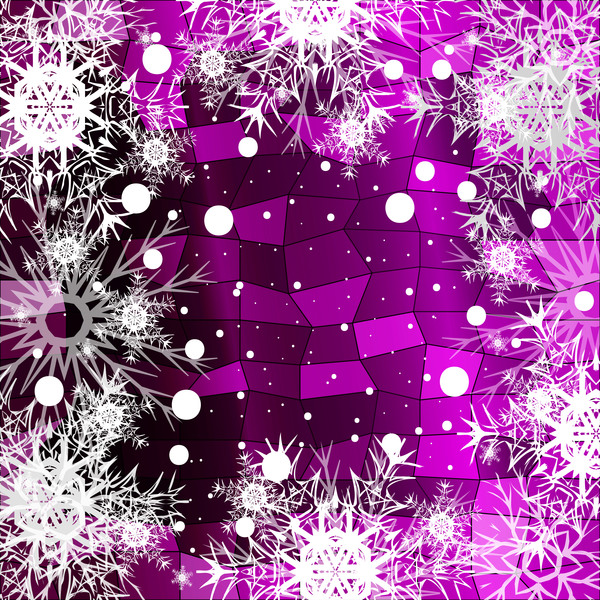 snowflake shiny polygon christmas 