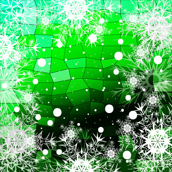 snowflake shiny polygon christmas 
