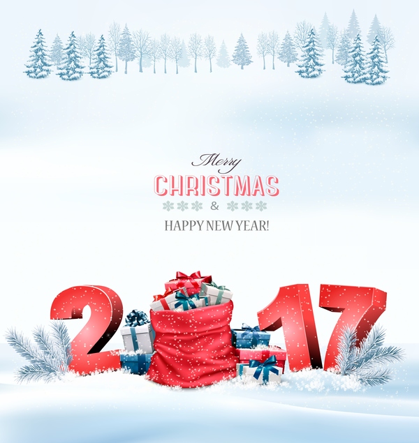 sack red holiday Chistmas 2017 