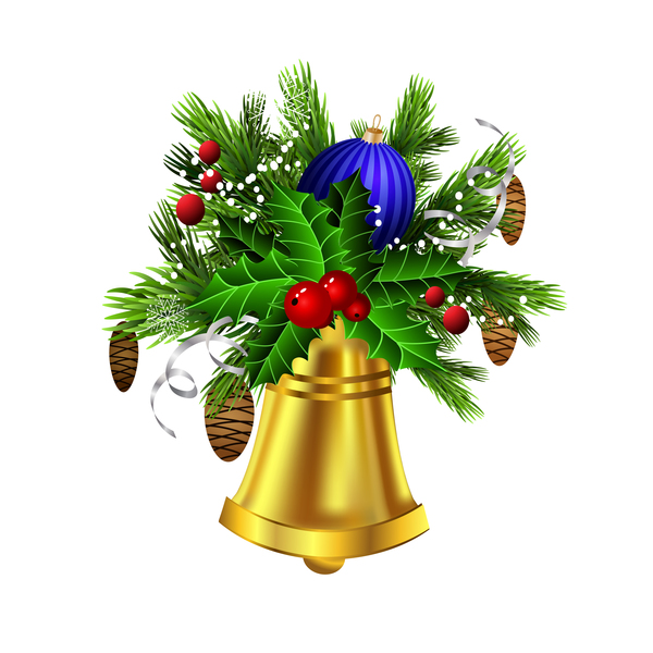 decorative Christmass bell baubles 
