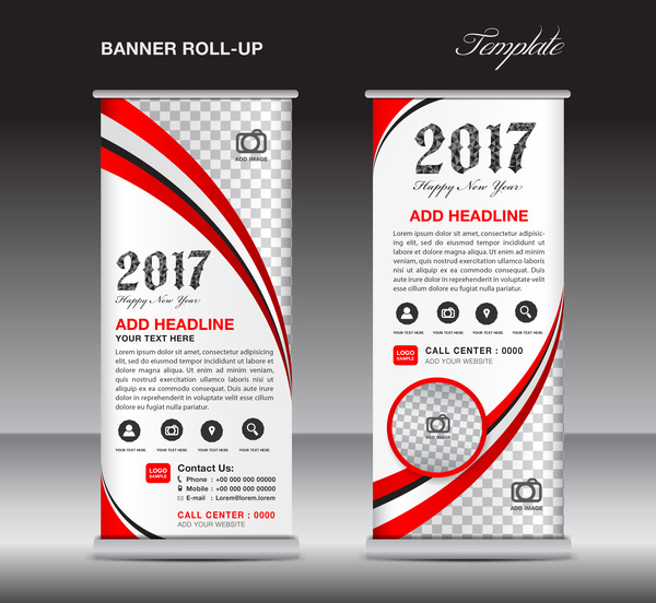 stand roll flyer banner 2017 