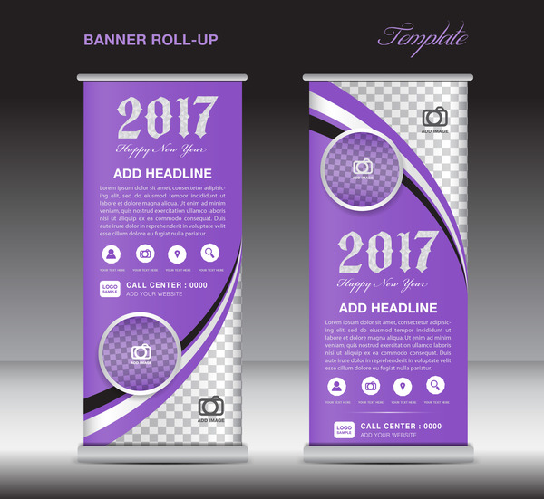 stand roll flyer banner 2017  