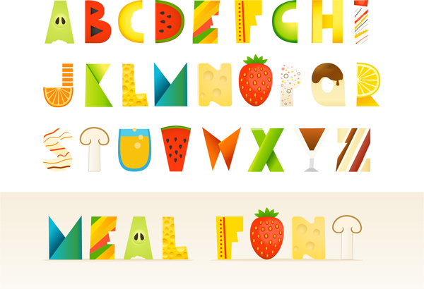 food alphabets 