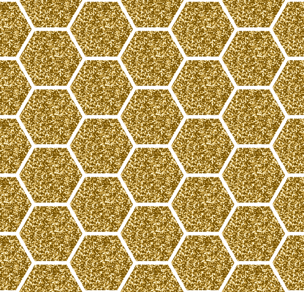 pattern hexagon golden 