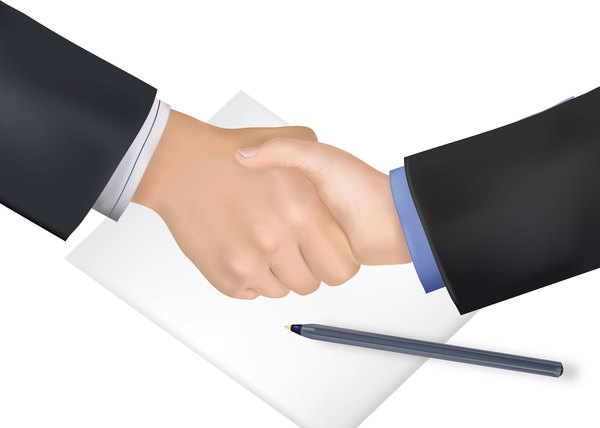 pen handshake business 