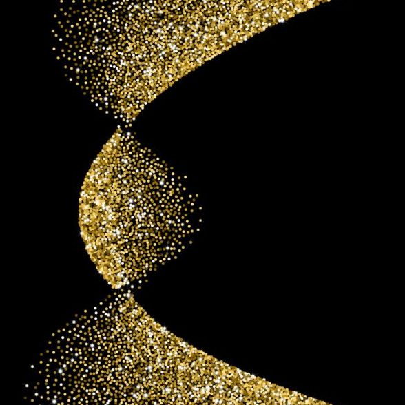gold dots Blend abstract 