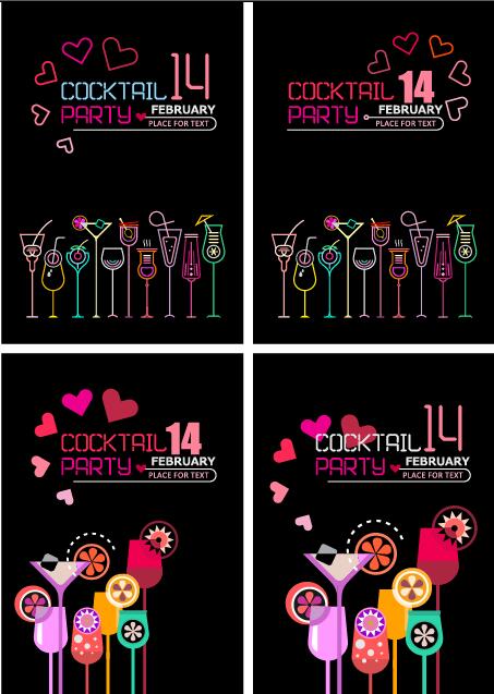 valentines party flyer day cocktail 