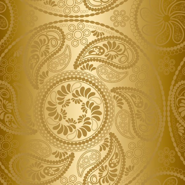 pattern paisley golden 