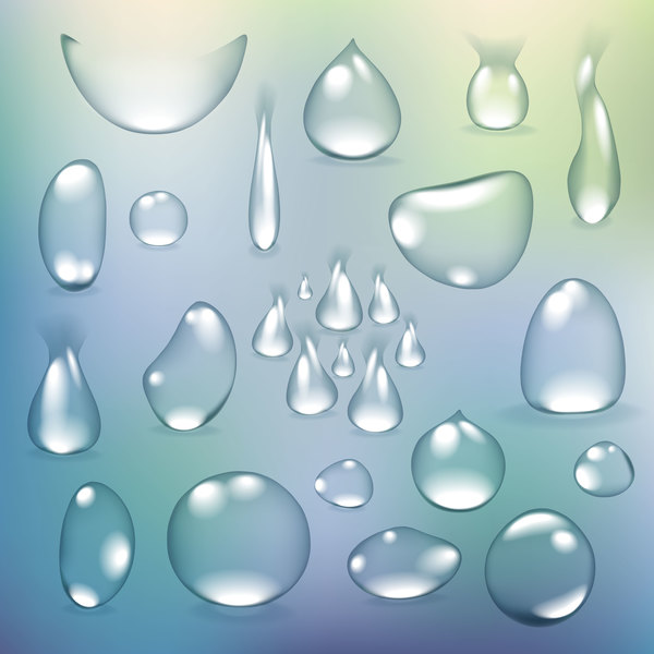 water shapes drop 