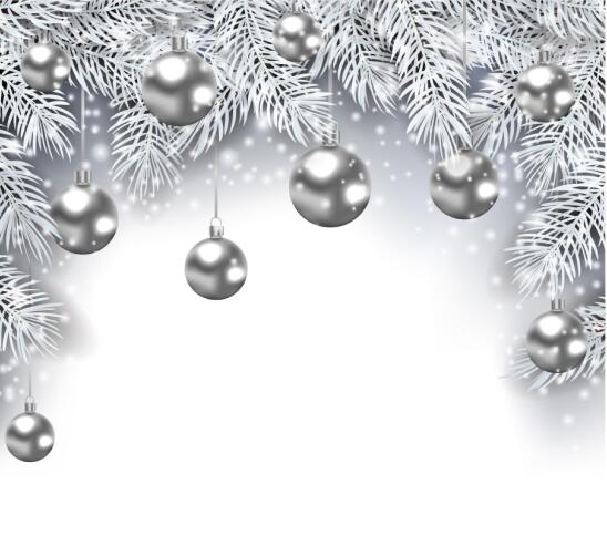 silver decor christmas ball 