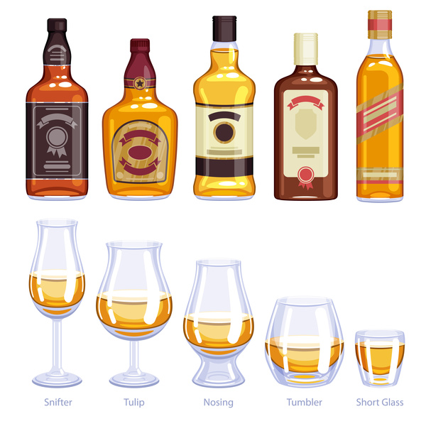 whisky cup bottles 