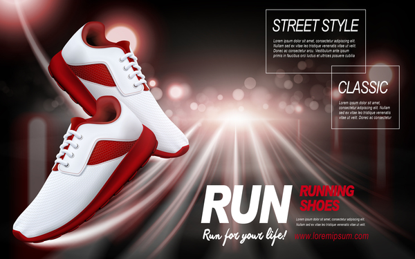 shoes running poster creative 