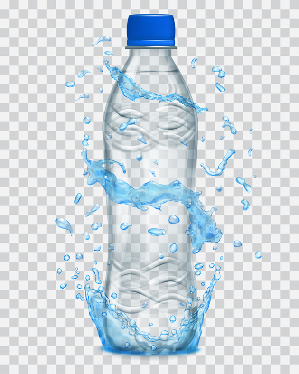 water transparent splashes bottles 