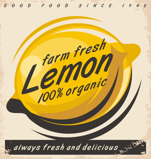 vintage poster lemon 