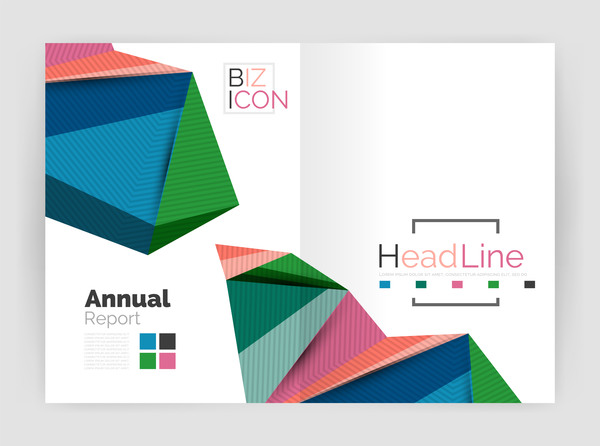 polygon Geometry cover brochure abstract 