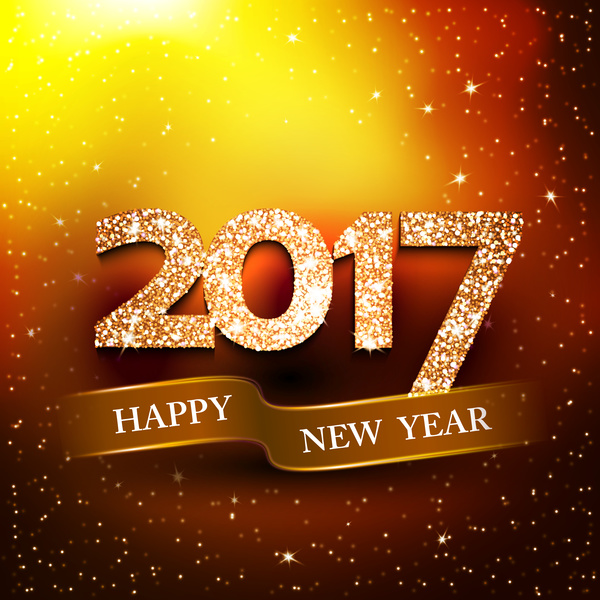 year shiny new happy banner 2017 