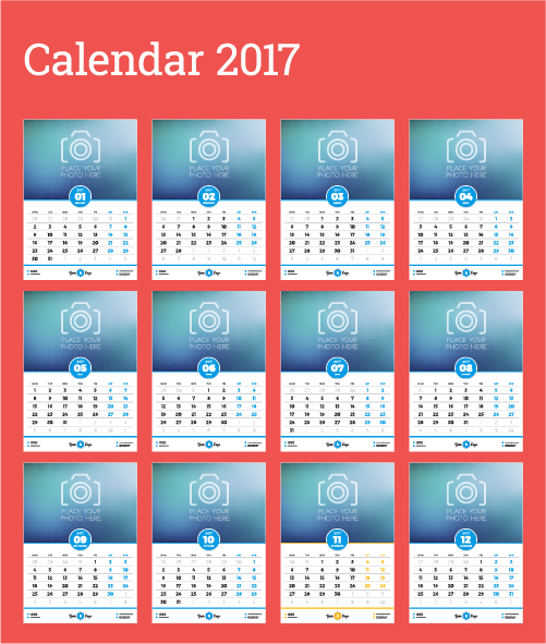 wall common calendar 2017 