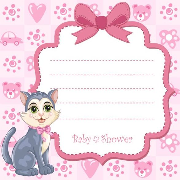 shower cute cards baby animals 
