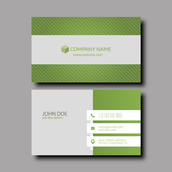 white green card business 