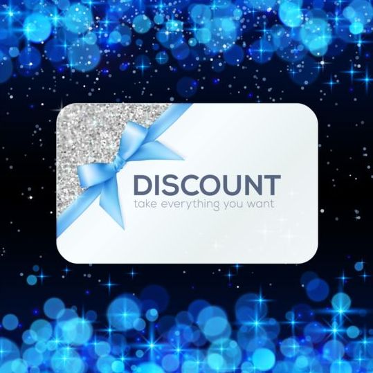 Duscount card blue abstract 