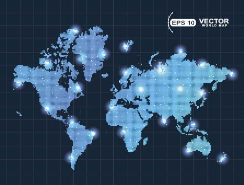 world maps blue 