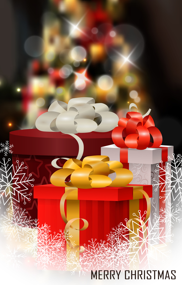 snowflake gift christmas box 