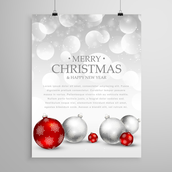 flyer cover christmas brochure 