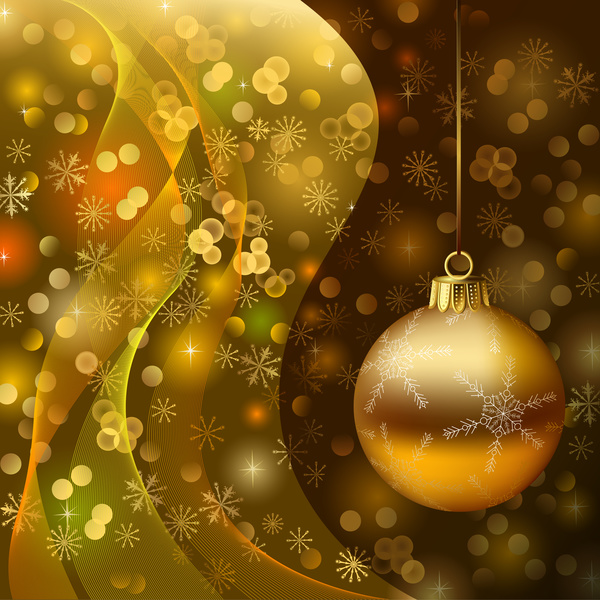 golden christmas baubles abstract 