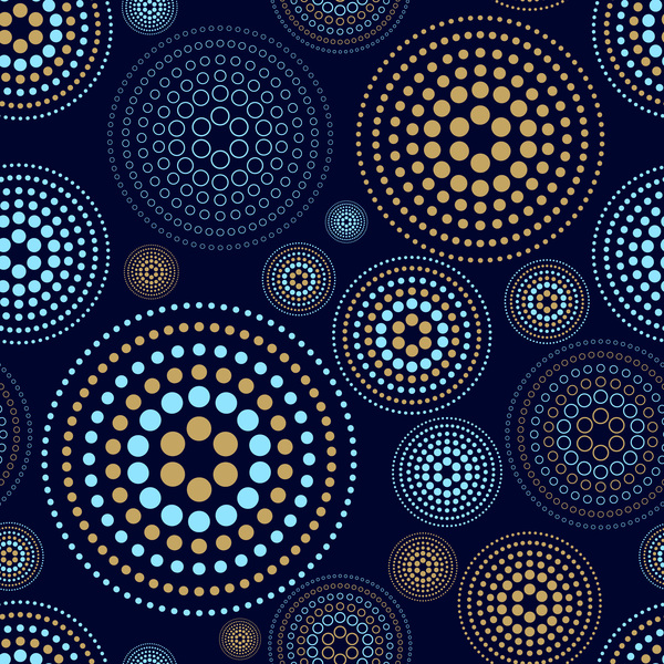 seamless round pattern dots Cricle 
