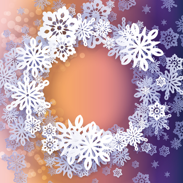 snowflake paper christmas 